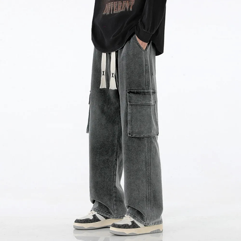 Y2K Baggy Denim Cargo Jeans