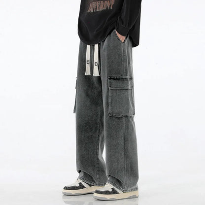 Y2K Baggy Denim Cargo Jeans
