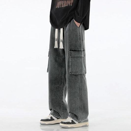 Y2K Baggy Denim Cargo Jeans