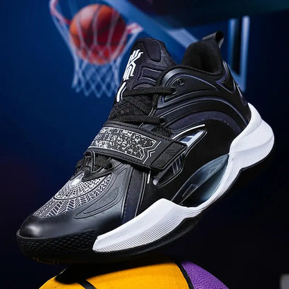 Unisex Basketball Shoes Rebound Wear-resistant Breathable Sneakers Shock-absorbing Flat Sports Shoes for Men Women - Chicchar Fashion