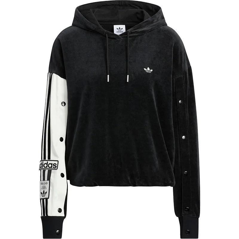 Adidas Polyester Three Stripes Hoodie