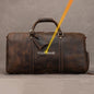 Opulent Voyage: Unisex Leather Travel Duffle Bag