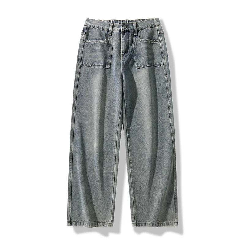 Retro Washed Straight Denim