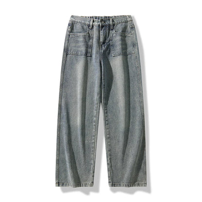 Retro Washed Straight Denim