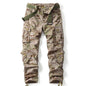 Camo Cargo Straight Leg Pants