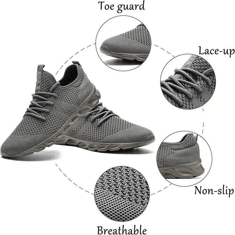 Hot Sale Light Running Shoes Comfortable Casual Men's Sneaker Breathable Non-slip Wear-resistant Outdoor Walking Men Sport Shoes - Chicchar Fashion