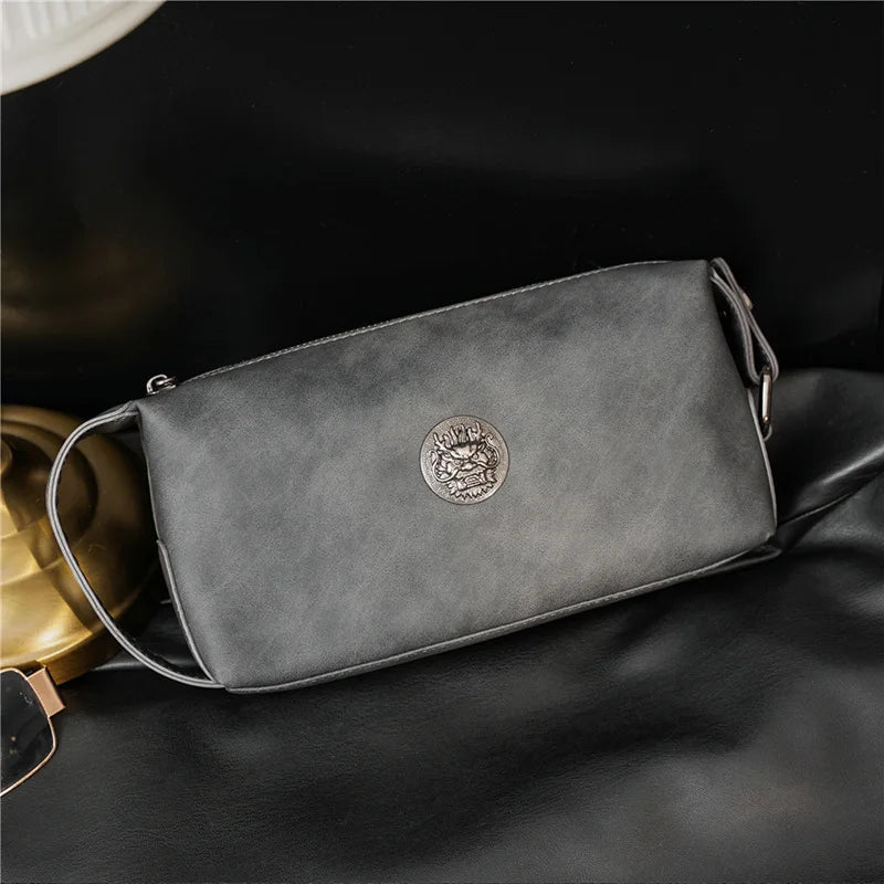 Fashion Business Men's Clutch Handbags Luxury Leather Clutches Men Wrist Bag Knucklebox Cluth For Men Hand Bag Male Wallet Purse - Chicchar Fashion