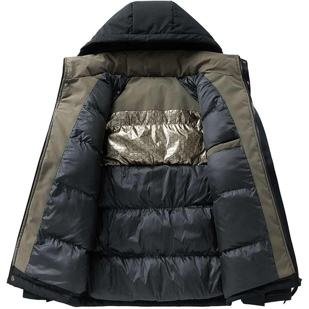 Silk-Cotton Puffer Parka