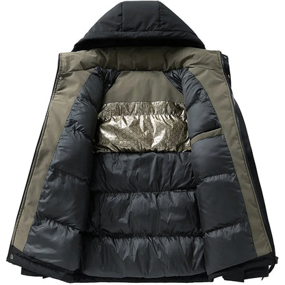 Silk-Cotton Puffer Parka