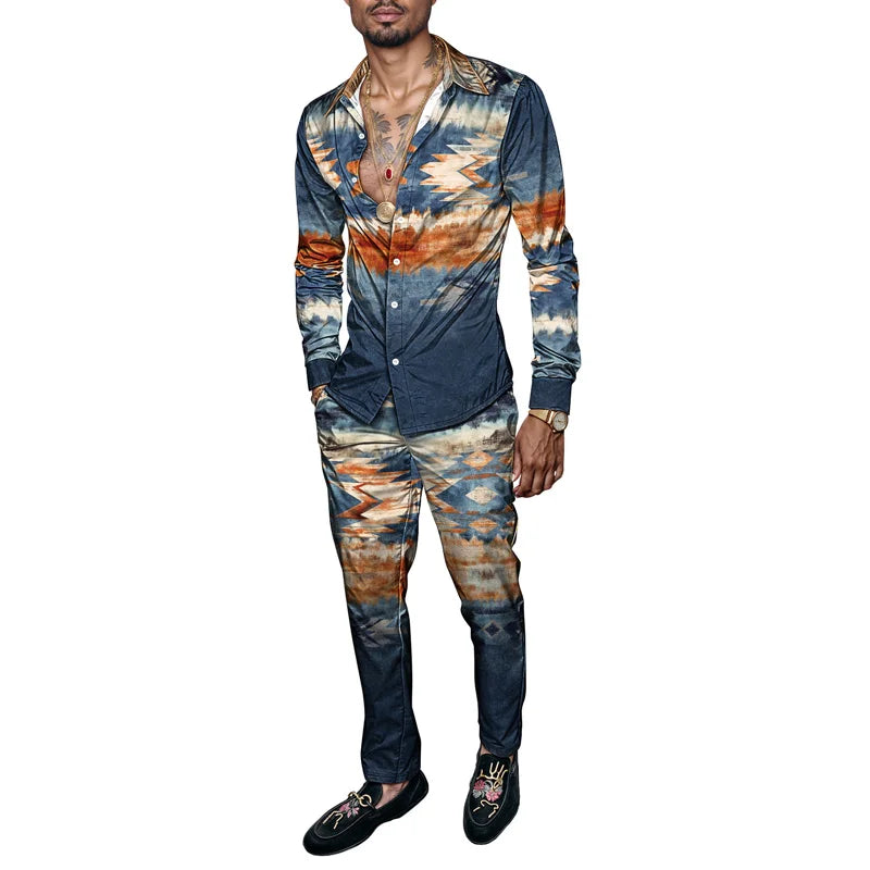 3D Print Men's Polyester Set