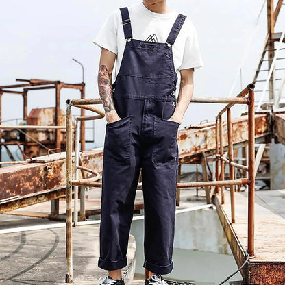 Men's Relaxed Fit Cargo Overalls - Chicchar Fashion