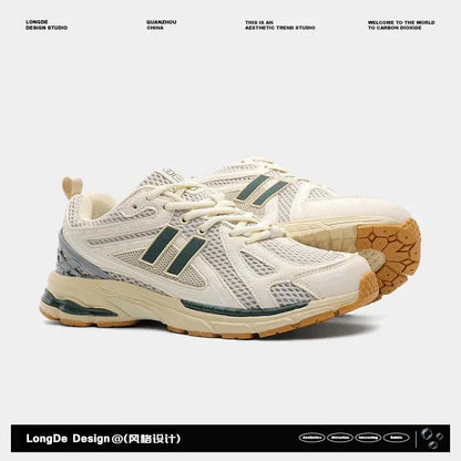 Outdoor Couple Hiking Shoes Men Retro Light Gray Blue Wear-resistant Breathable Sports Shoes New Cross-country Running Shoes - Chicchar Fashion