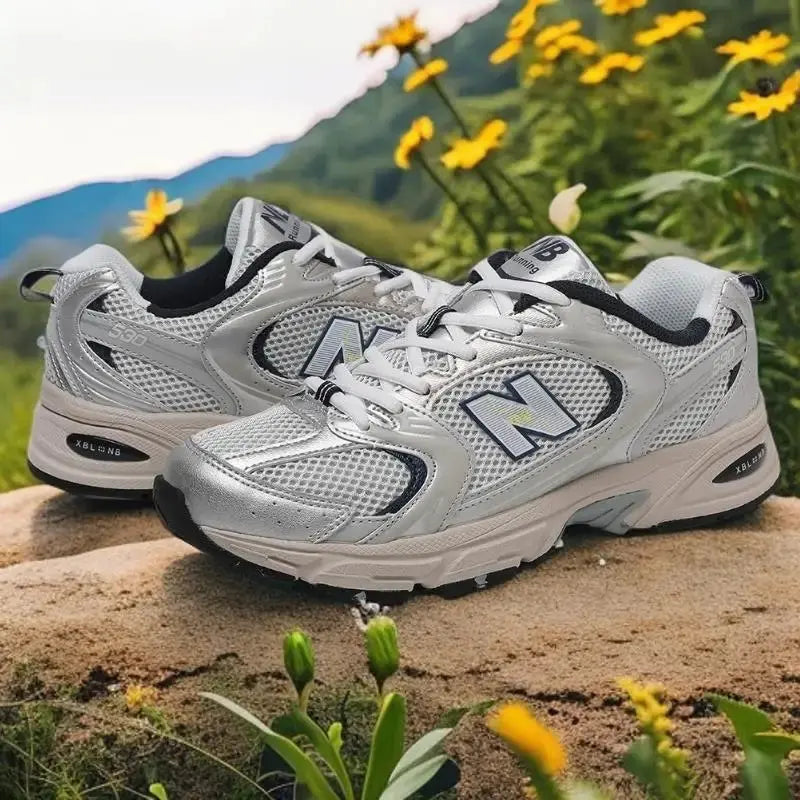 Couple Sports 530 Retro Shoes: Unisex Autumn Dad Shoes, Elevator Breathable & Casual Running Shoes - Chicchar Fashion