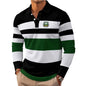 Polyester Stripe Polo Shirt