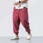 Loose Cotton Harem Pants Men