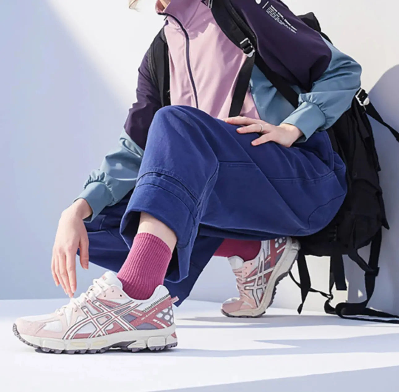 ASICS  Comfortable Stylish  Shock-absorbing Wear-resistant  Low Cut Off-road Running Shoes for Women in Pink 1012A978-103 - Chicchar Fashion