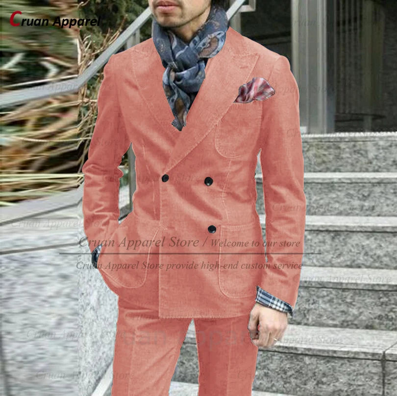 Slim Denim Suit Jacket Set