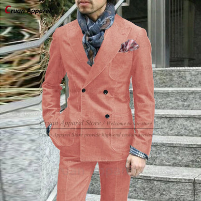 Slim Denim Suit Jacket Set