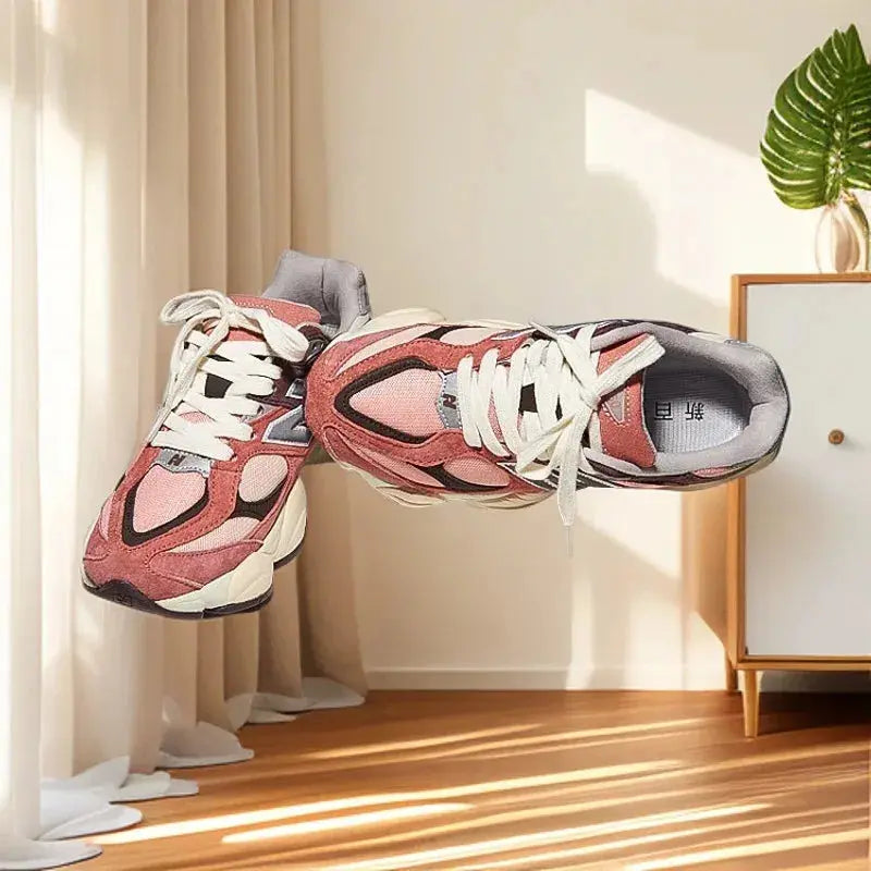 Men's shoes Korean version of thickened cotton shoes plus velvet warm 9060-women's shoes heightened thick-soled dad shoes - Chicchar Fashion