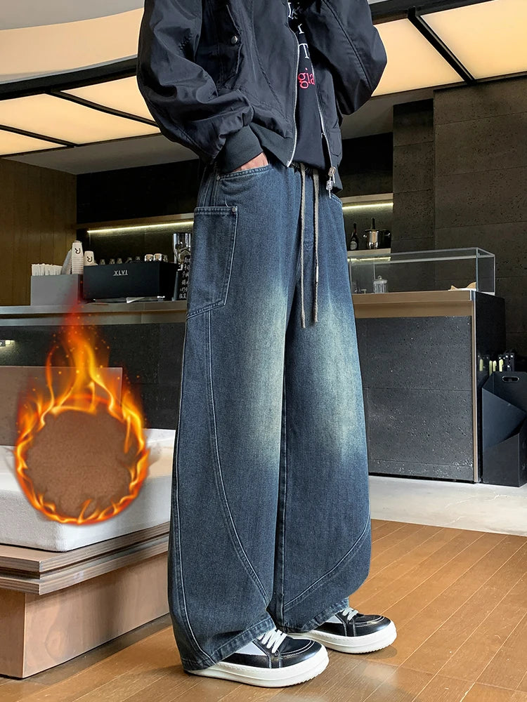 Men's Fleece-Lined Cargo Jeans