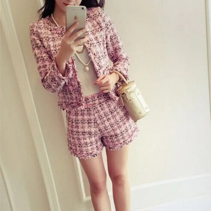 Tweed Wool Two-Piece Set