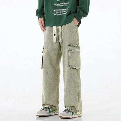 Y2K Baggy Denim Cargo Jeans