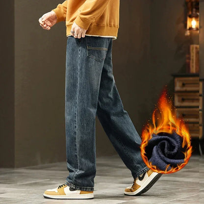 Men's Fleece Lined Denim Jeans