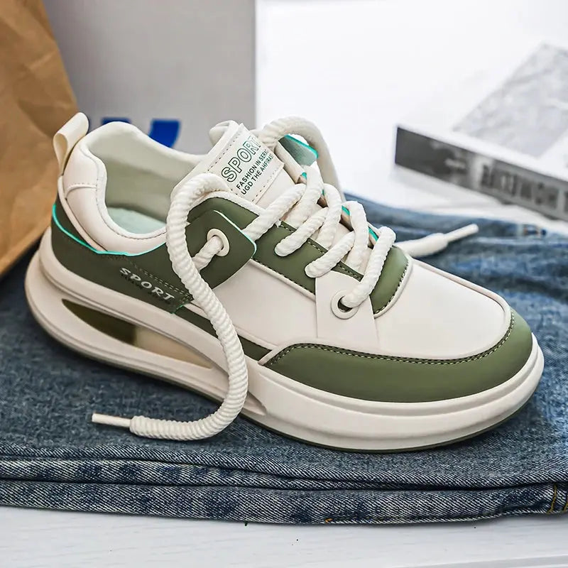 Mens Board Shoes 2025 New Thick Bottom Cosy Anti Slip Daily Leisure Fashion Sports Travel Flat Sneakers for Men - Chicchar Fashion