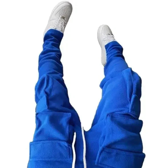 Nylon Cotton Cargo Sweatpants