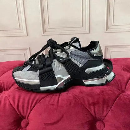 Men's shoes 2025 autumn new versatile breathable sports casual thick sole height increasing Forrest Gump dad shoes low top trend - Chicchar Fashion