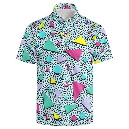 Men's 3D Print Hawaiian Polo Chicchar Fashion