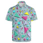 Men's 3D Print Hawaiian Polo Chicchar Fashion