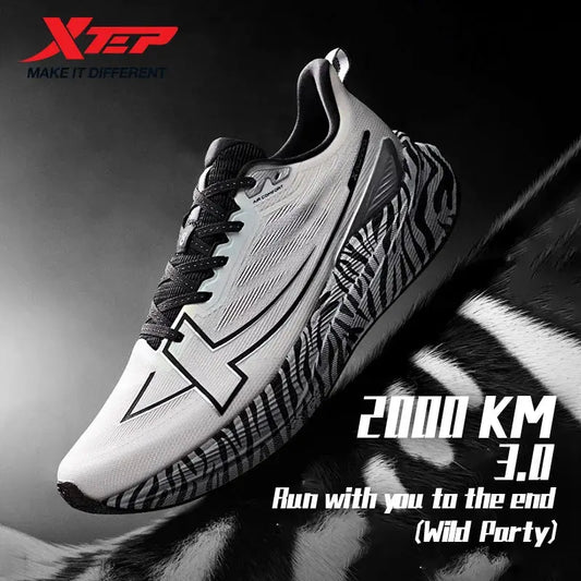 Xtep Men's Running Shoes 2000km 3.0 2025 Spring Lightweight Cushioned Wear-Resistant Training Jogging Sneakers 875119110032 - Chicchar Fashion