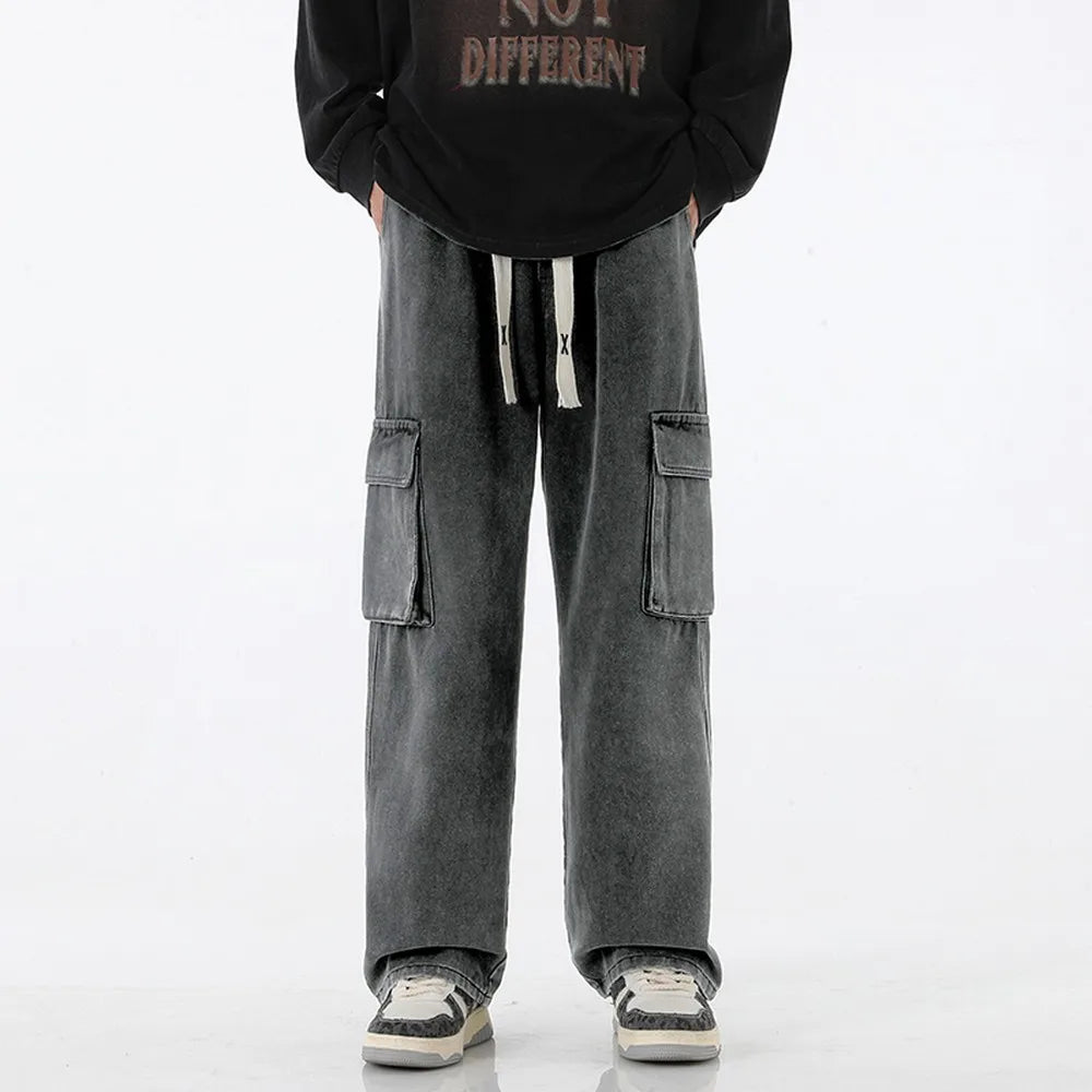 Y2K Baggy Denim Cargo Jeans