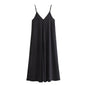 Black Backless Slip Maxi