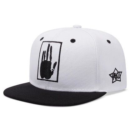 Embroidered Palm Snapback Cap