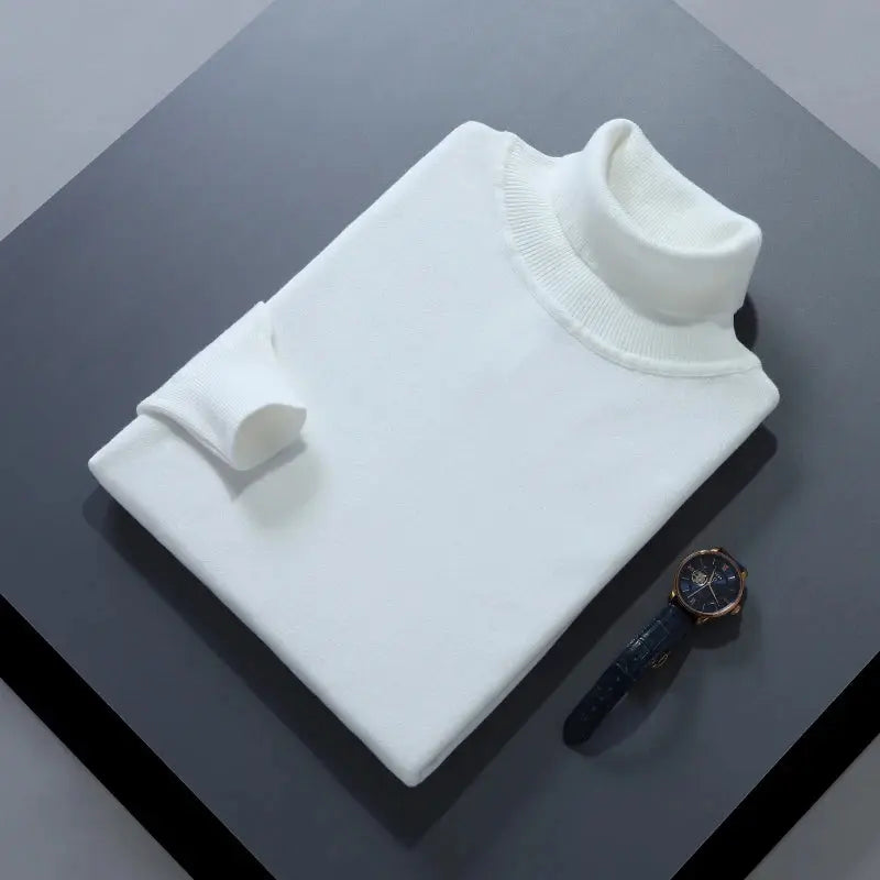 Cashmere Sweater Men Pullover Autumn Winter  turtleneck Soft Warm Cashmere Sweater Jumper Knitted Sweaters - Chicchar Fashion