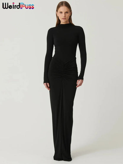 Ruched Bodycon Dress Polyester