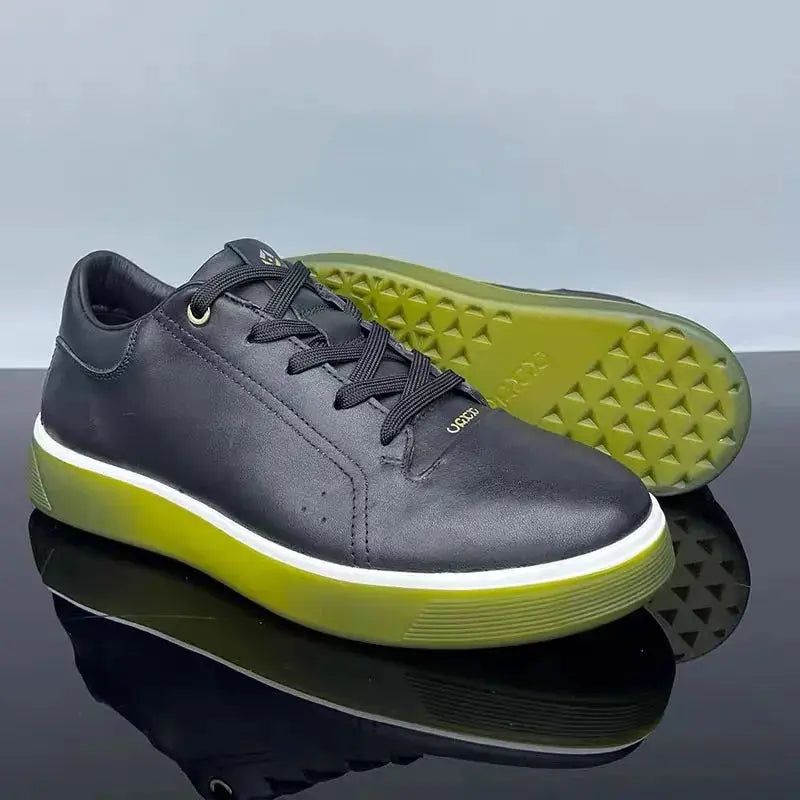 Men Leather Casual Shoes New Fashionable Genuine Leather Casual Sports Shoes Breathable and Comfortable for Men - Chicchar Fashion