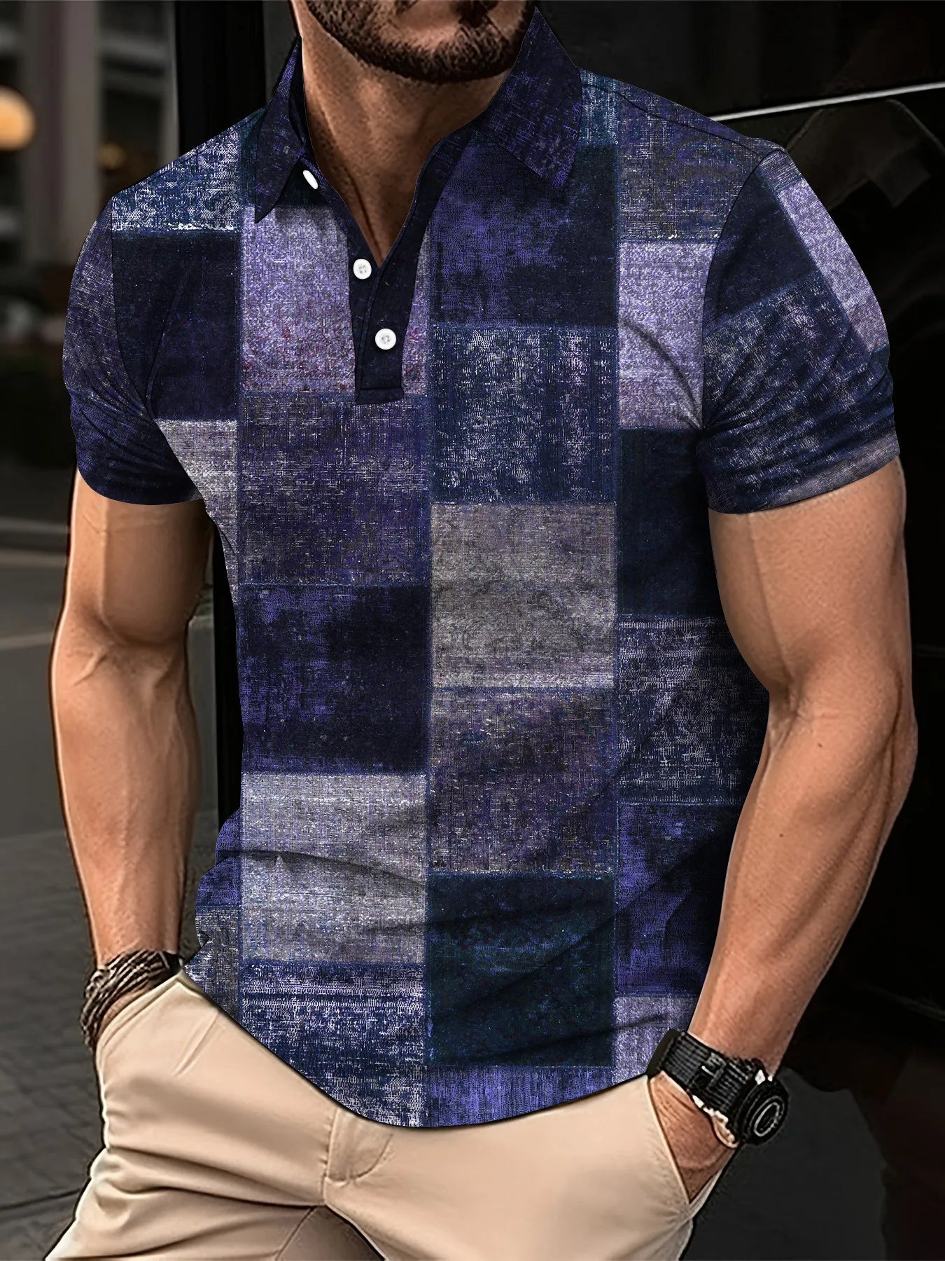Polyester Slim Fit Polo Shirt