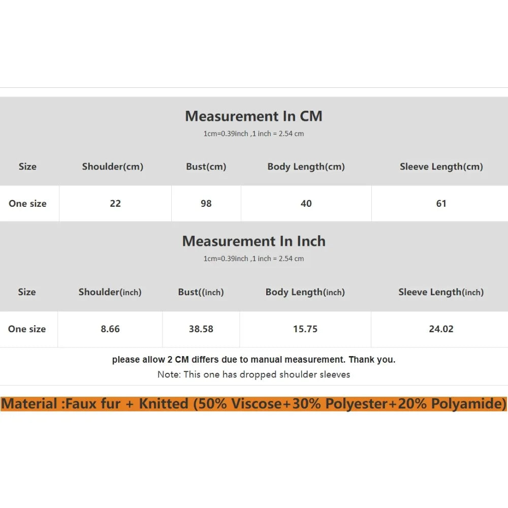 Faux Fur Cropped Knit Cardigan Chicchar Fashion
