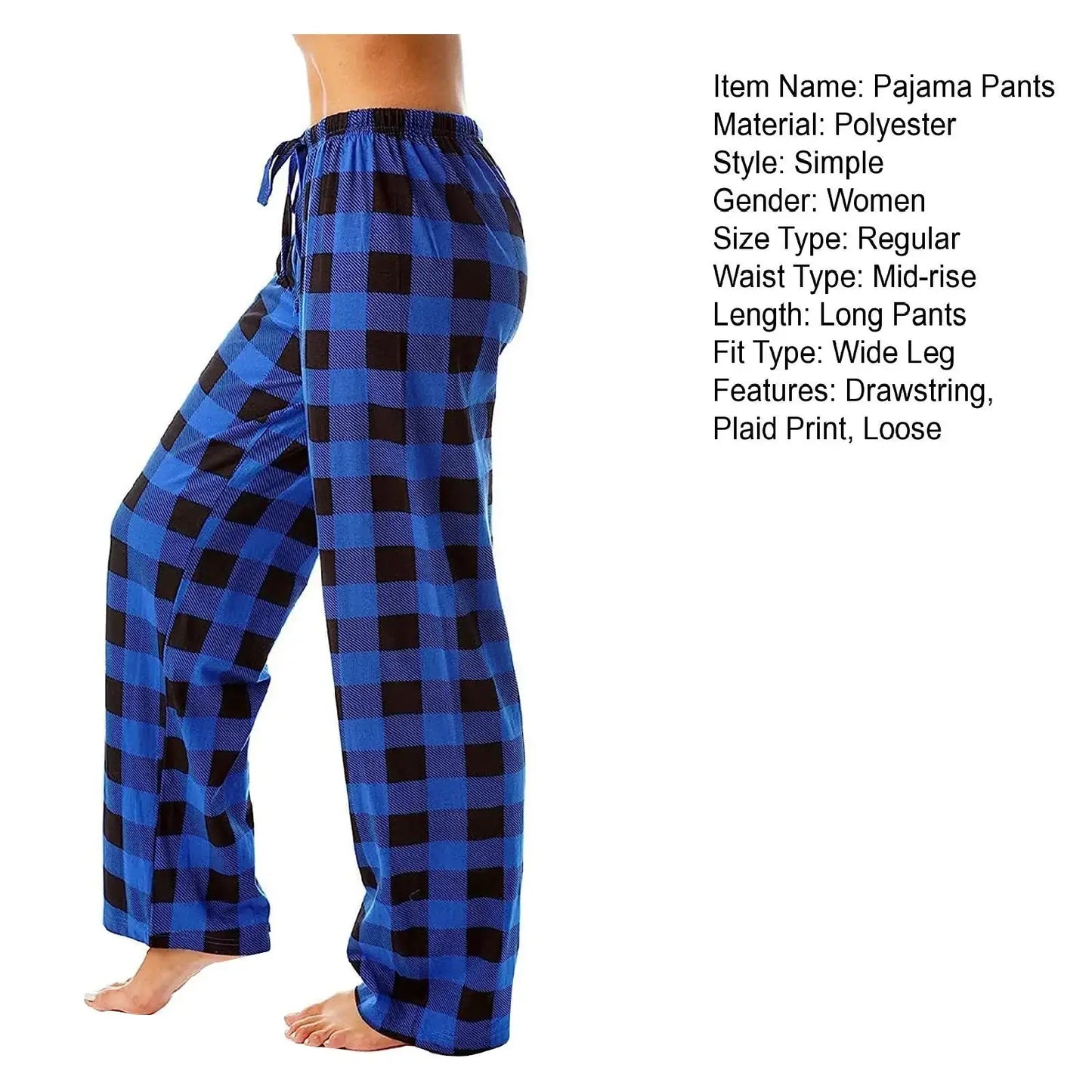 Cozy Plaid Pajama Pants - Chicchar Fashion