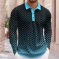 Geometric Print Men's Polo