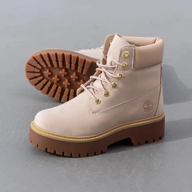 Timberland Women's Casual Shoes Outdoor Hiking Shoes Workwear Thick-Soled Height-Increasing Martin Boots A6Awcdr1 - Chicchar Fashion