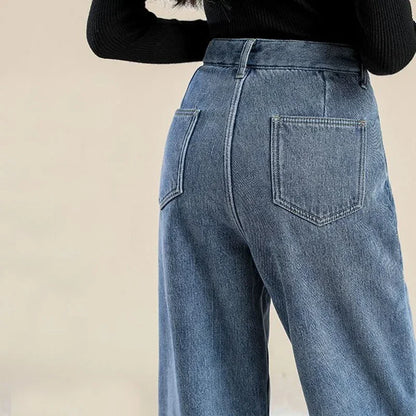 Fleece Lined High Waist Jeans