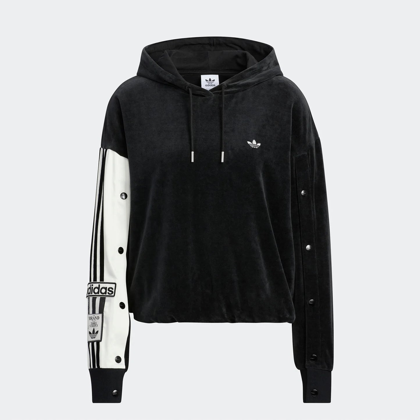 Adidas Polyester Three Stripes Hoodie