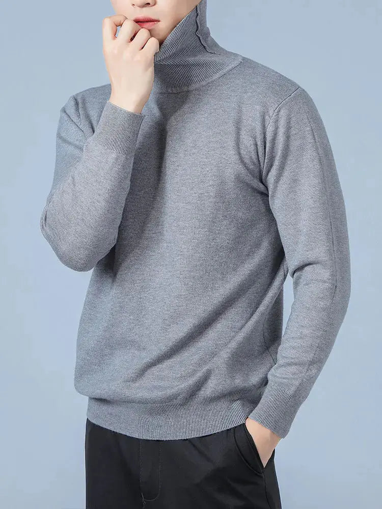 Cashmere Sweater Men Pullover Autumn Winter  turtleneck Soft Warm Cashmere Sweater Jumper Knitted Sweaters - Chicchar Fashion