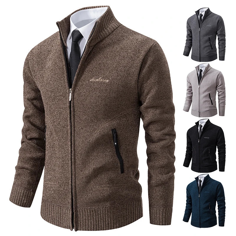 Men's Polyester Knit Cardigan Chicchar Fashion