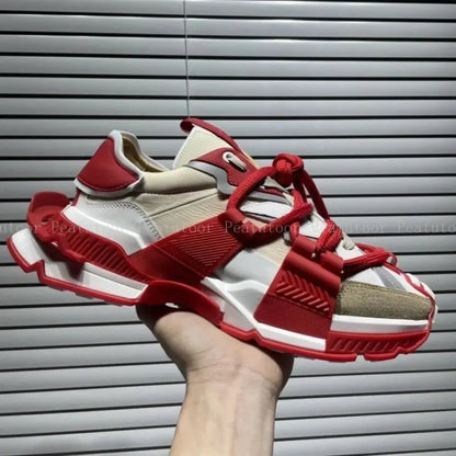 Big Size 35-46 Men Sports Shoes High Quality Women Patchwork Casual Sneakers Sports Running Shoes Lace Up Loafers Platform - Chicchar Fashion