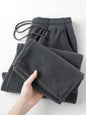 Vintage Cozy Men's Fleece Wide-Leg Joggers